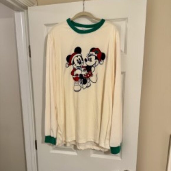 NWT Disney Mickey Mouse Minnie Mouse Men's Pajama Top & Pajama Bottoms Set PJs - Picture 4 of 4